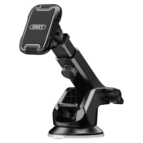 ONE 7 Magnetic Car Phone Holder for Dashboard | 360° Rotating Mobile Mount | Strong Magnetic Phone Stand | One-Hand Operation | Universal Smartphone H