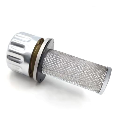Image of Hydraulic Breather Cap with 40 Micron Strainer - 3 Hole Flange Mount,35CFM,Stainless steel Filtration Vent for Oil Tanks | Compatible with Excavator,Tractor,Automotive,Hydraulic Reservoir(Replacement)