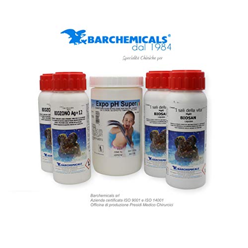 Barchemicals Complete Treatment for Pool Water or Hydromassage Oxygen and Chlorine Free.