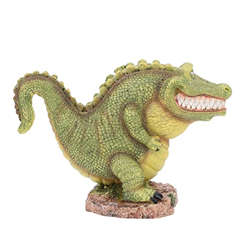 ROMISBABA 水槽造園装飾品 カタツムリト 水族館 アリゲーター 水槽 ーナー掃除機 クロコダイル 隠れる 水槽の装飾 装飾水槽を飾る 水族館の装飾 水槽の付属品 水族館ワニの装飾 樹脂