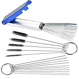 サムコス キャブレタークリーナー 28点ツールセット 清潔ツール メンテナンス用品 ワイヤブラシ5本+クリーニング針10本+クリーニングワイヤー13本 溶接カーブ用 オートバイ/オートバイATV適用