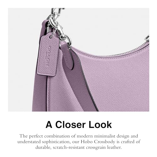 Image of Coach Unisex Hobo Crossbody Bag in Crossgrain Leather