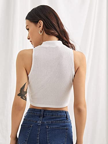 Image of Shasmi Women Crop Top, Ribbed, Stylish Tank Top, Soft and Comfy Fabric has Some Stretch