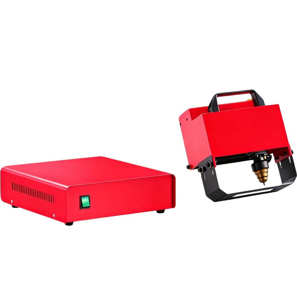 ShaiVrissian Portable Pneumatic Dot Peen Marking Machine for Metal Engraving,Handheld Metal Engraver,Digital Control,Depth 0.01-1mm,For Vin Code Frame Chassis Number D