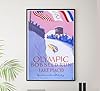 Olympic Bobsled Run Lake Placid - Vintage Travel Poster-24 x 36 Inches #1