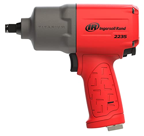image for Ingersoll Rand 2235TiMAX-R 1/2” Drive Air Impact Wrench, Red & 119MA