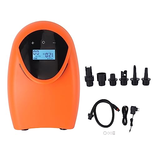 Bomba de Tablero de Paletas, Protección Inteligente 12V Bomba Inflable Inteligente para Deporte (Orange)
