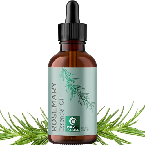 Image of Pure Rosemary Oil for Hair Care - Volumizing Aromatherapy Rosemary Essential Oil for Diffuser Plus Hair Skin and Nail Care - Nourishing Rosemary Hair Oil for Enhanced Shine and Dry Scalp Care (2oz)