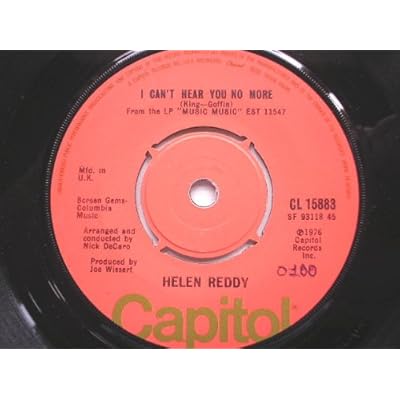 Reddy, Helen I Can't Hear You No More 7" Capitol CL15883 EX 1976