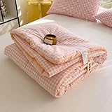 Photo Gallery gymige trapunta estiva a quadri verde, trapunta estiva double-face, semplice e lussuosa, copriletto sottile, biancheria da letto Photo Gallery gymige trapunta estiva a quadri verde, trapunta estiva double-face, semplice e lussuosa, copriletto sottile, biancheria da letto