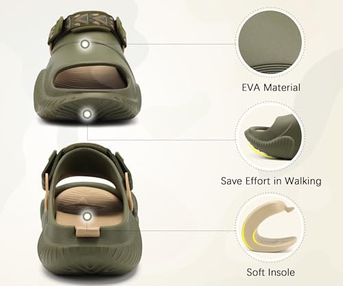 Image of COFACE Mens Orthotic Clogs Orthopedic Mules for Men Recovery Sandals Man Plantar Fasciitis Summer Casual Size 7-15