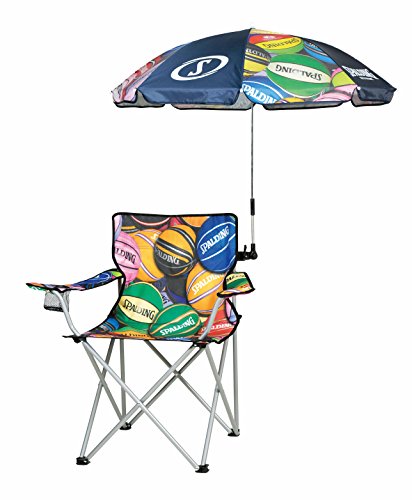 SPALDING(スポルディング) キャプテンスタッグ パラソル 傘 日除け チェア用 デタッチャブル ボールプリント/マルチ UY-8005 2枚目