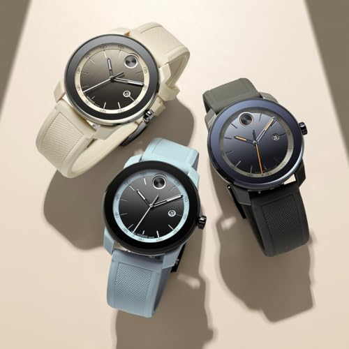 Movado Bold TR90 Ultra Modern Watch for Men and Women - Swiss Quartz 3H Movement, Leather Strap - Water Resistant 3ATM/30 Meters - Sporty Style Wristwatch for Everyone - 42mm4