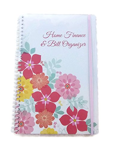 Home Finance & Bill Organizer with Pockets (Flowers)