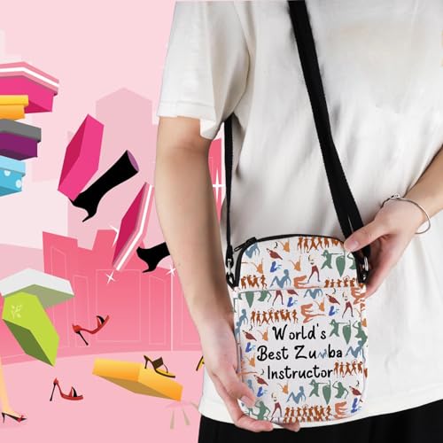 FEELMEM Z Dance Teacher Gift Instructor Gift World's Best Z Dance Instructor Crossbody Bag Dance Teacher Gift3