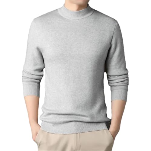 Men's O-Neck Knit Sweater Solid Casual Knitwear Business Bottoming Pullover Top