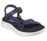 Skechers Performance Women's GO WALK FLEX SANDAL - SUBLIME,Navy, 8