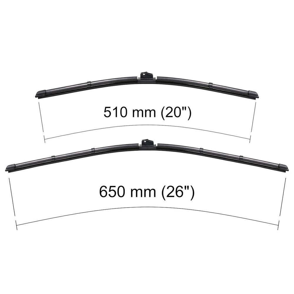 Mossa Escobillas delanteras adecuadas para BMW X3 F25 SAV (2010-2017) PB