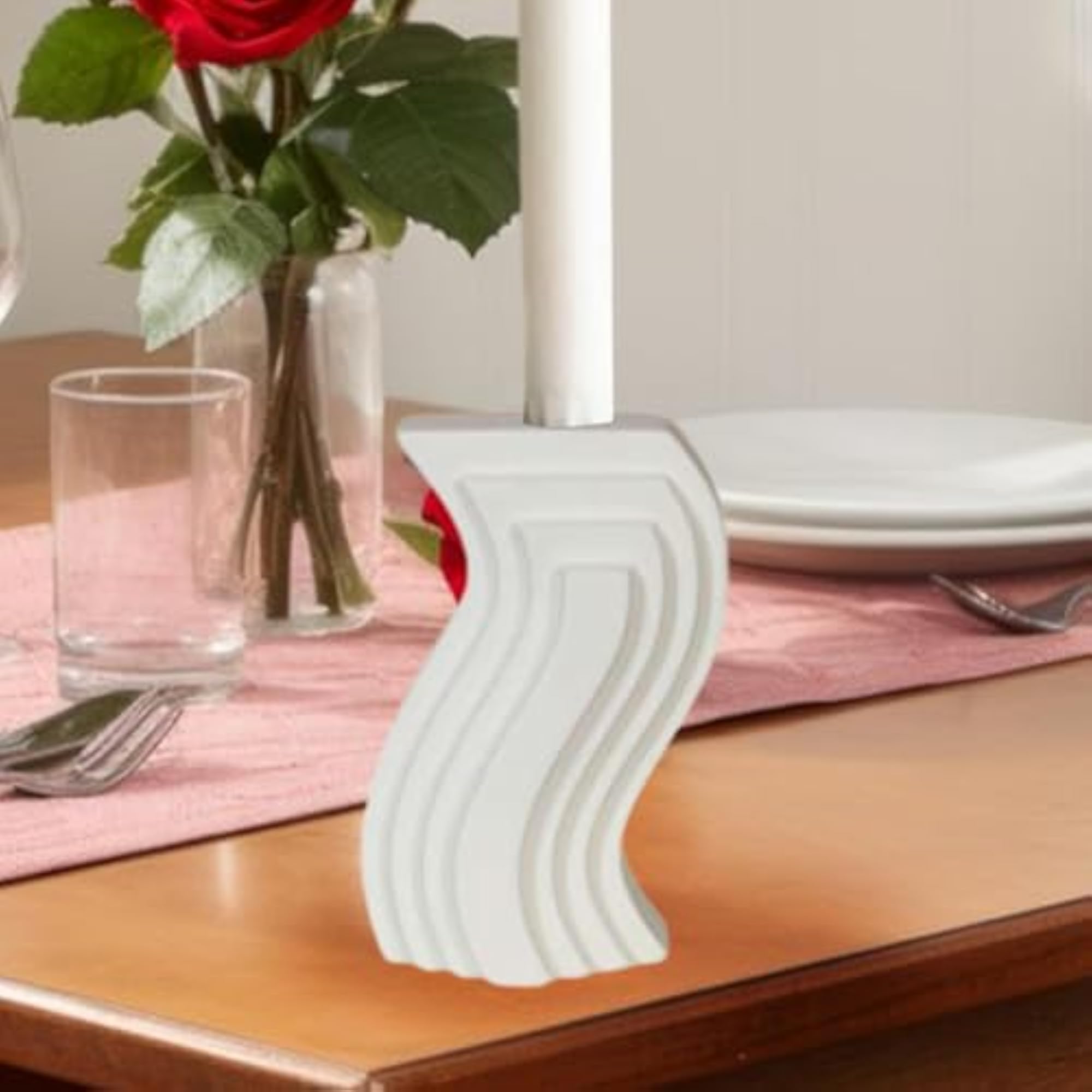 Ceramic Candle Holder Decor Crafts Ornament for Wedding