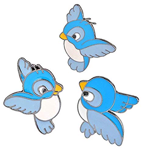 SparkTime Pin's Oiseaux Bleus lot de 3 oiseaux différents Cover