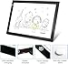 Black A4 Dimmable LED Artcraft Light Box Tracer Slim Light Pad Portable Tablet, USB Power Cable Copy Drawing Board Tracing Table for Artists Designing, Animation, Sketching, Stenciling X-ray Viewing