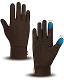 Aegend Lightweight Winter Gloves for Men Women, Warm Running Gloves Touchscreen Thermal Glove Liners for Cold Weather Driving, Cycling & Hiking, Non-Slip, Elastic Cuff, Stretchy, Durable
