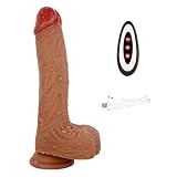 XiuJUNhoho - Giocattolo realistico con ventosa, telecomando wireless...
