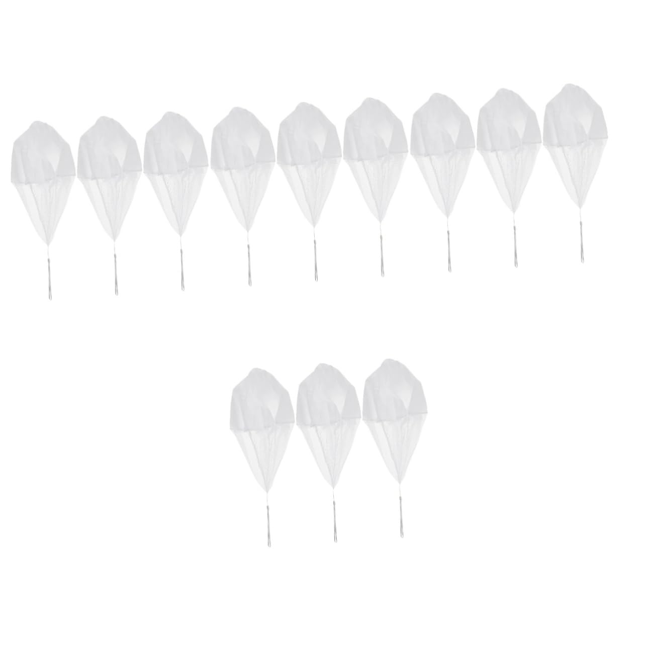Totority 12pcs Throwing Parachute Toys with String Lightweight Outdoor Playthings for Boys and Girls Design for Fun Family Activities for Birthdays and