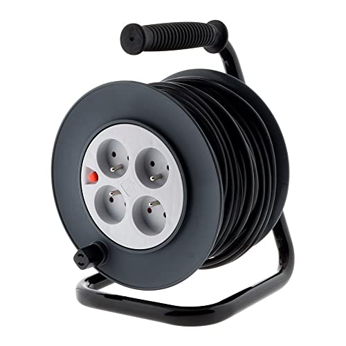 zenitech enrouleur 4 prises 16a câble 3g1,5 mm² 20m zenitech