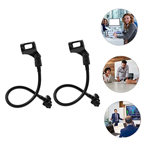 HEMOTON 2 Unidades Suporte De Microfone Racks De Microfone De Tubo Flexível Suporte Para Telefone Mi