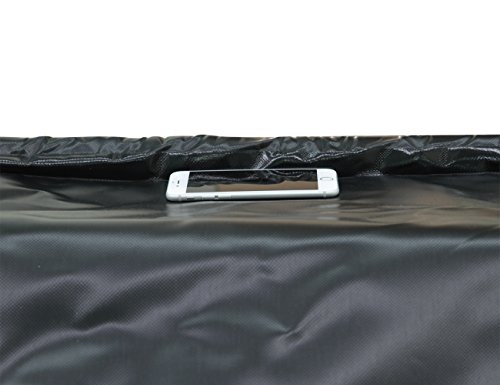 Hanjet Garage Car Mat Containment Floor Mat for Snow, Mud, Rain - 8Feet 6Inches x 20Feet, Black