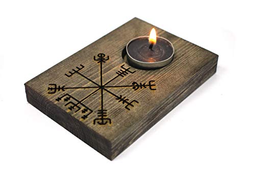 Vegvisir Tealight Candle Holder Pagan Candle Holder, Viking Candle Holder, Wiccan Candle Holder, Norse Candle Holder, Nordic - Candle Holder