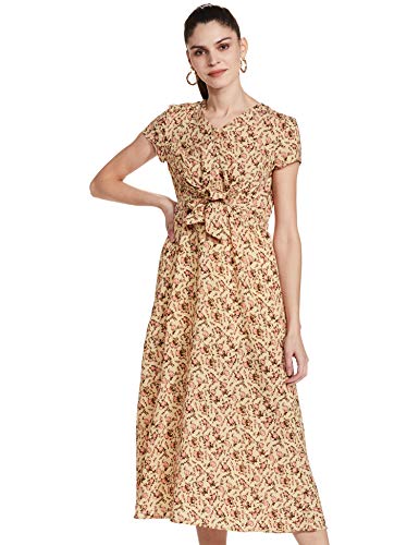 Image of Amazon Brand - Eden & Ivy Women's Polyester Empire Waist Midi Dress