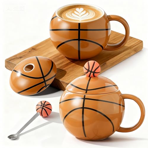 Tasse à café avec couvercle et cuillère - 400 ml - Tasse...