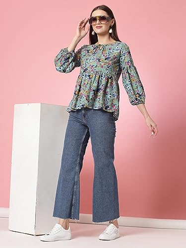 Image of OOMPH! Women's Floral Relaxed Fit Tunic Shirt