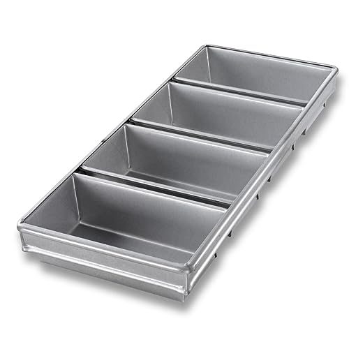 Chicago Metallic Bakeware Aluminized Steel 4-Strap Bread Pans w/ Glaze