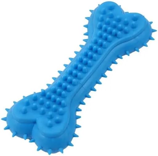 Huesos de juguete para masticar para perros duraderos. Limpieza de dientes, juguete masticable para perros