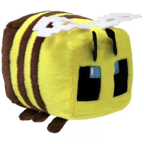 TY Minecraft Bee Beanie 10cm Soft Plush Toy Teddy Collectible Stuffed Plushies Cuddly Toy for Kids Character Gift for Boys and Girls