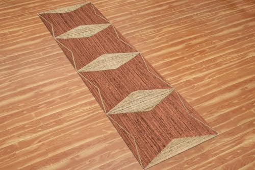 Alfombra Kilim de yute natural y beige para transformar el pasillo de tu cocina 6
