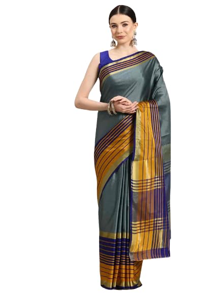 Amazon Brand - Anarva Women's Arani Pattu Art Silk Saree with Unstiched Blouse Piece