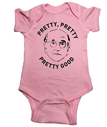 NorthStarTees Larry David/Seinfeld Baby One Piece Pretty, Pretty, Good Bodysuit (Pink, Newborn)