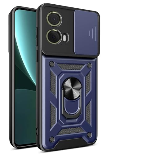 ILING Case for Motorola Moto G85 5G, Ultra-thin Matte Texture Hard PC + Soft Silicone TPU Bumper Shockproof Heavy Duty Cover