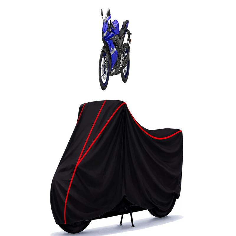 Image of YZF R15 V3 Moto GP Edition Water Resistant Bike Cover for All Motorcycles & Rain | Heavy Duty | UV Protection, Dustproof, Scratchproof | All Weather Two Wheeler Cover with Elastic Bottom