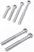 Eye Bolt,Expansion Anchor Eye Bolt， 304 Stainless Steel M24x(100-160) mm Silver - Heavy-Duty Fasteners for Industrial Use(M24x140mm)