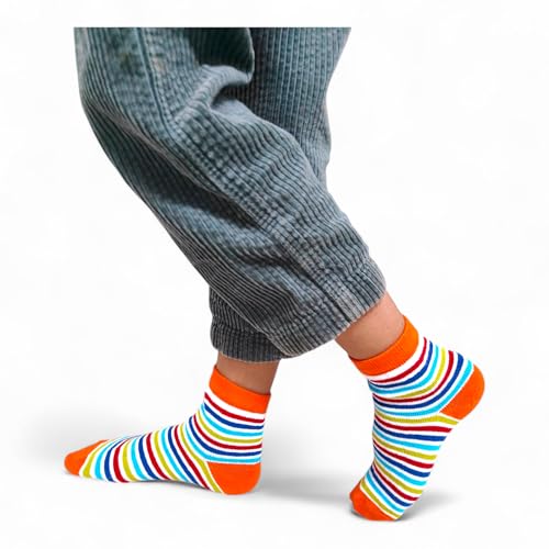 Image of Kid's Socks for Boys and Girls - Made with Soft & Breathable Cotton with Antibacterial Wash, Pack Of 5, Suitable for all day long use