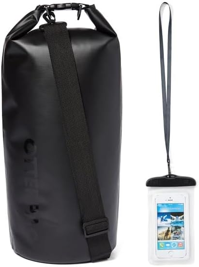 LeStage Otterpac 10L Bolsa plegable impermeable con funda impermeable para teléfono - Negro