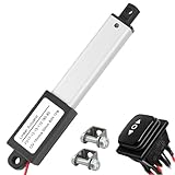 AWINLI Mini Electric Linear Actuator 12V 2 Inch Stroke 60N/13.4lb Speed 0.6 '/s Mini Small Metal Motion Actuator with Mounting Bracket and Control Switch,Suitable for Pet Doors,Micro Devices (50mm)