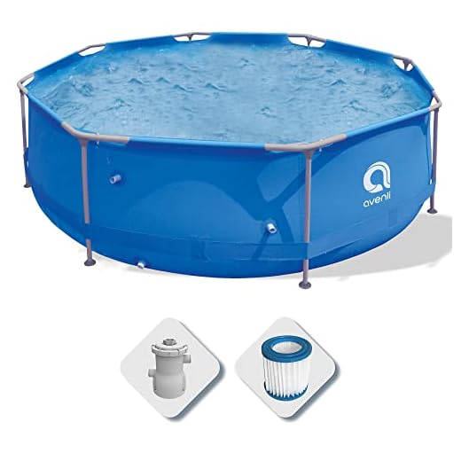 Q Piscina Desmontable Tubular Con Filtro De Cartucho Redonda Ø 300 X 76 Cm. Filtración 1200 L/H