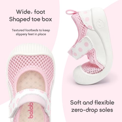 Image of Balabala Baby Toddler Walking Shoes Boys Girls Slip On Sandals Kids Water Shoes Barefoot Shoes Breathable Mesh Lightweight