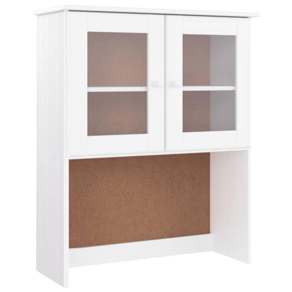 Tablero de madera maciza para salón de madera de pino rústico con cajones y puertas de cristal